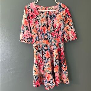 Umgee Colorful Floral Romper
